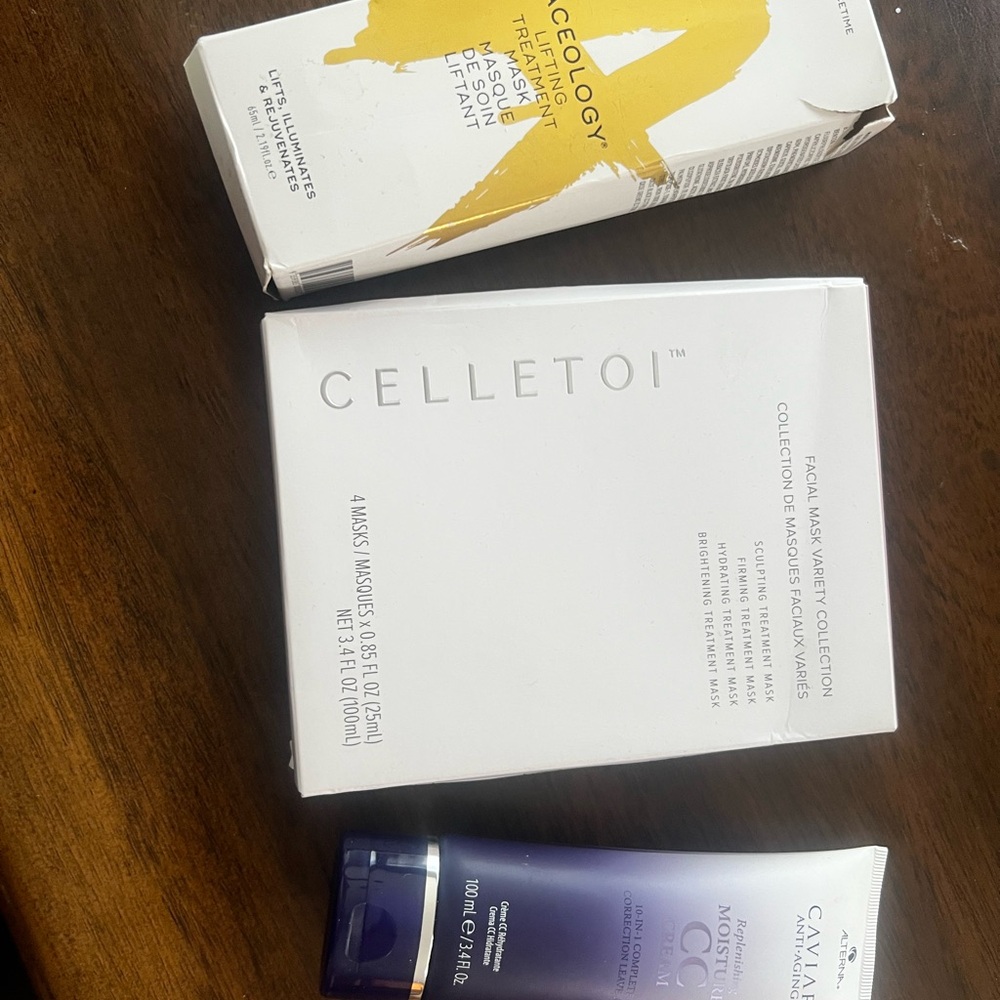 Facial Mask Skincare Variety Collection- Aceology, Caviar and Celletoi